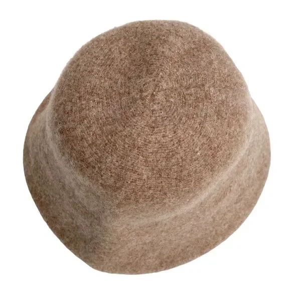 NEW Anthropologie Wool Bucket Hat in Cream Color One Size - Picture 4 of 7